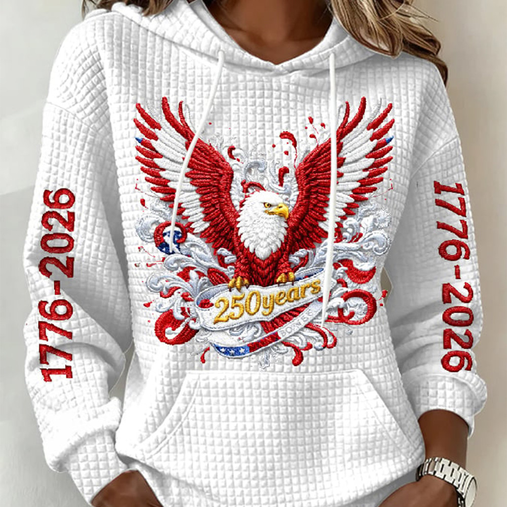 Eagle USA 250Th Anniversary 1776 2026 Hoodie 4Th Of July Hoodie Unique Present Ideas