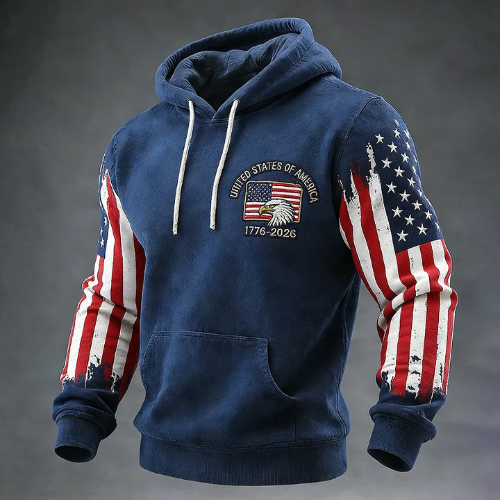 Eagle USA 250Th Anniversary 1776 2026 Hoodie American Flag Apparel Gift Ideas For Patriots