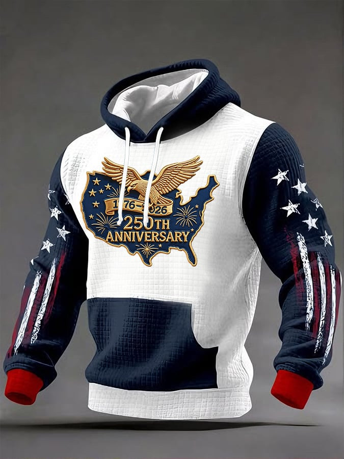 Eagle USA 250Th Anniversary 1776 2026 Hoodie American Flag Apparel Patriotic Gift Ideas