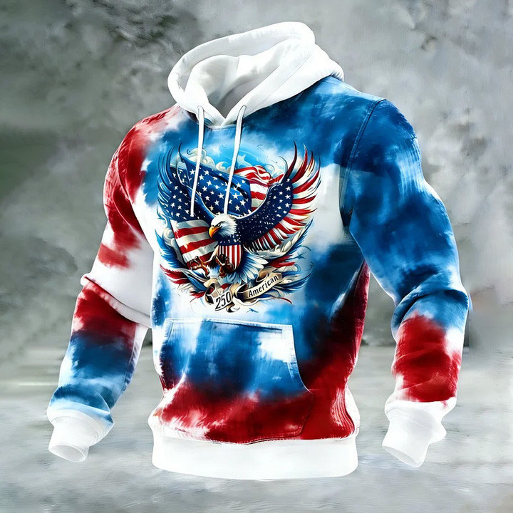 Eagle USA 250Th Anniversary 1776 2026 Hoodie America's Birthday Apparel Good Gift Ideas
