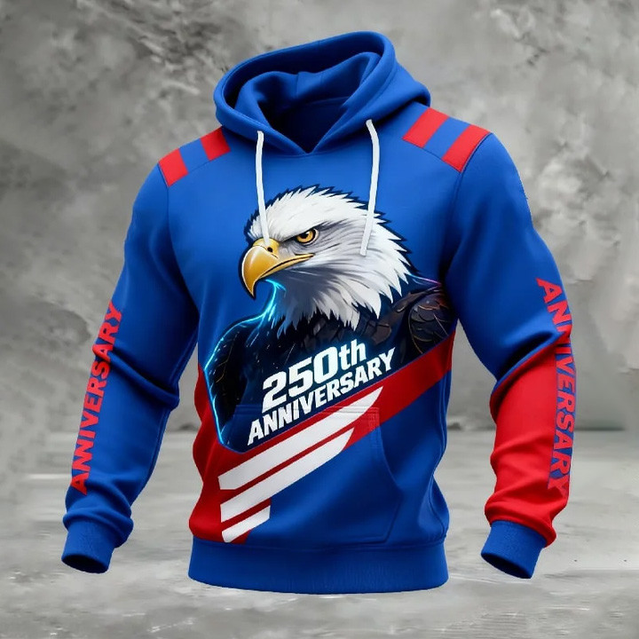 Eagle USA 250Th Anniversary 1776 2026 Hoodie Best 4Th Of July Apparel Patriotic Gift Ideas