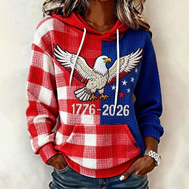 Eagle USA 250Th Anniversary 1776 2026 Hoodie Fourth Of July Apparel Patriotic Gift Ideas