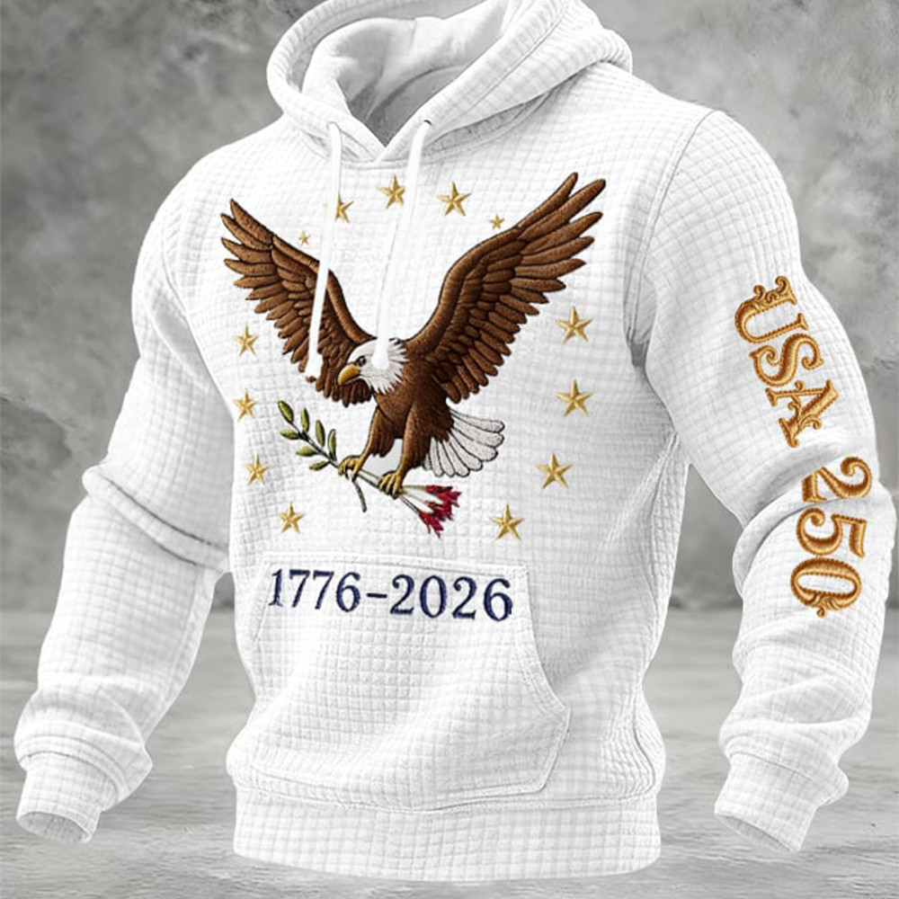 Eagle USA 250th Anniversary 1776 2026 Hoodie Independence Day 2026 Apparel