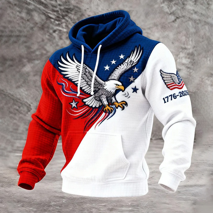 Eagle USA 250Th Anniversary 1776 2026 Hoodie July 4 Apparel Patriotic Present
