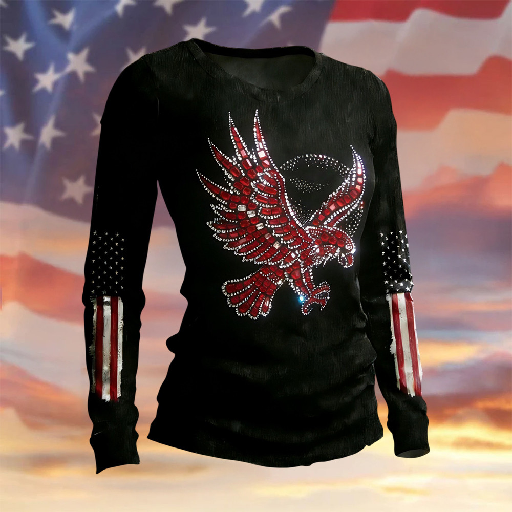 Eagle USA 250Th Anniversary 1776 2026 Long Sleeve Shirt America's 250th Birthday Apaprel