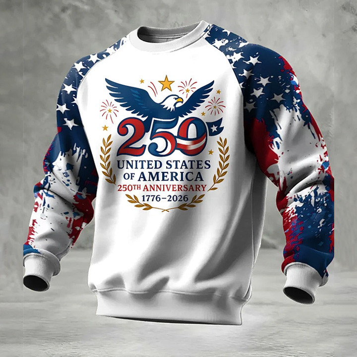 Eagle USA 250Th Anniversary 1776 2026 Sweatshirt July 4 Apparel Patriotic Gift Ideas