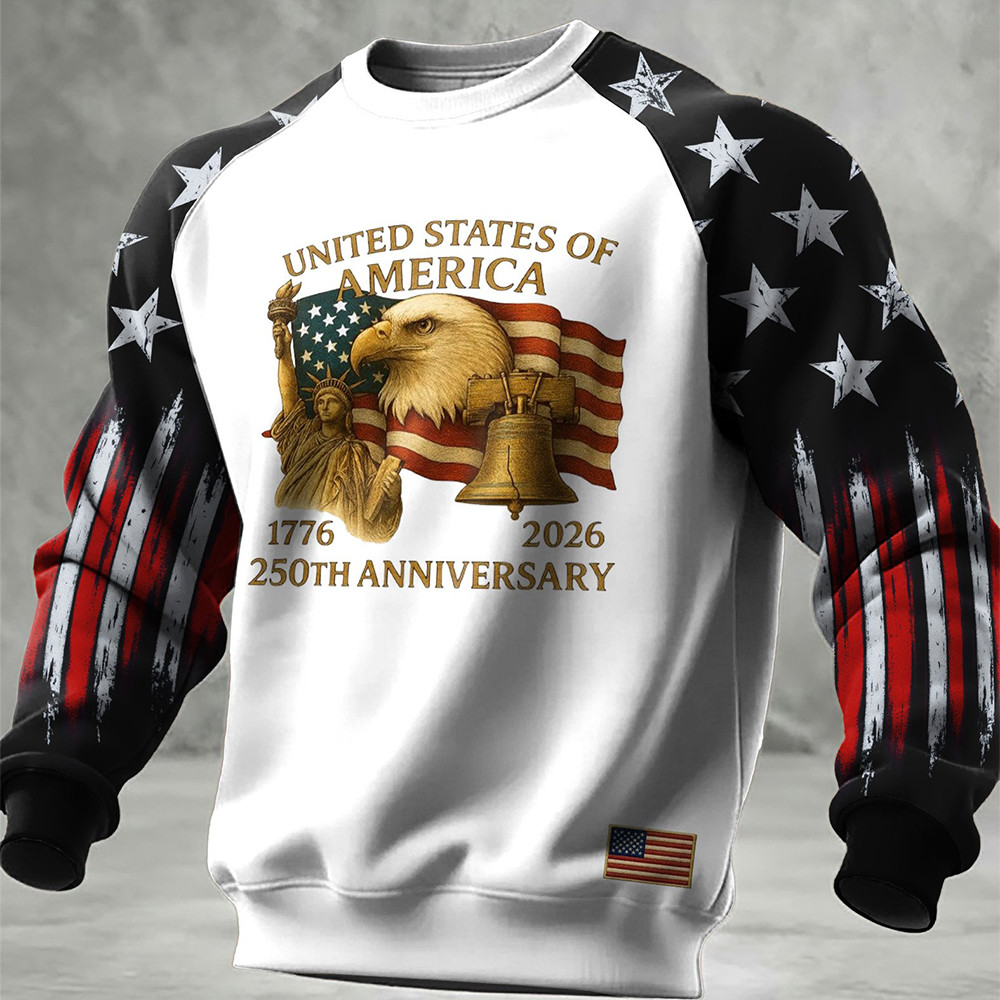 Eagle USA 250Th Anniversary 1776 2026 Sweatshirt Liberty Statue Design Hoodie Patriotic Gifts