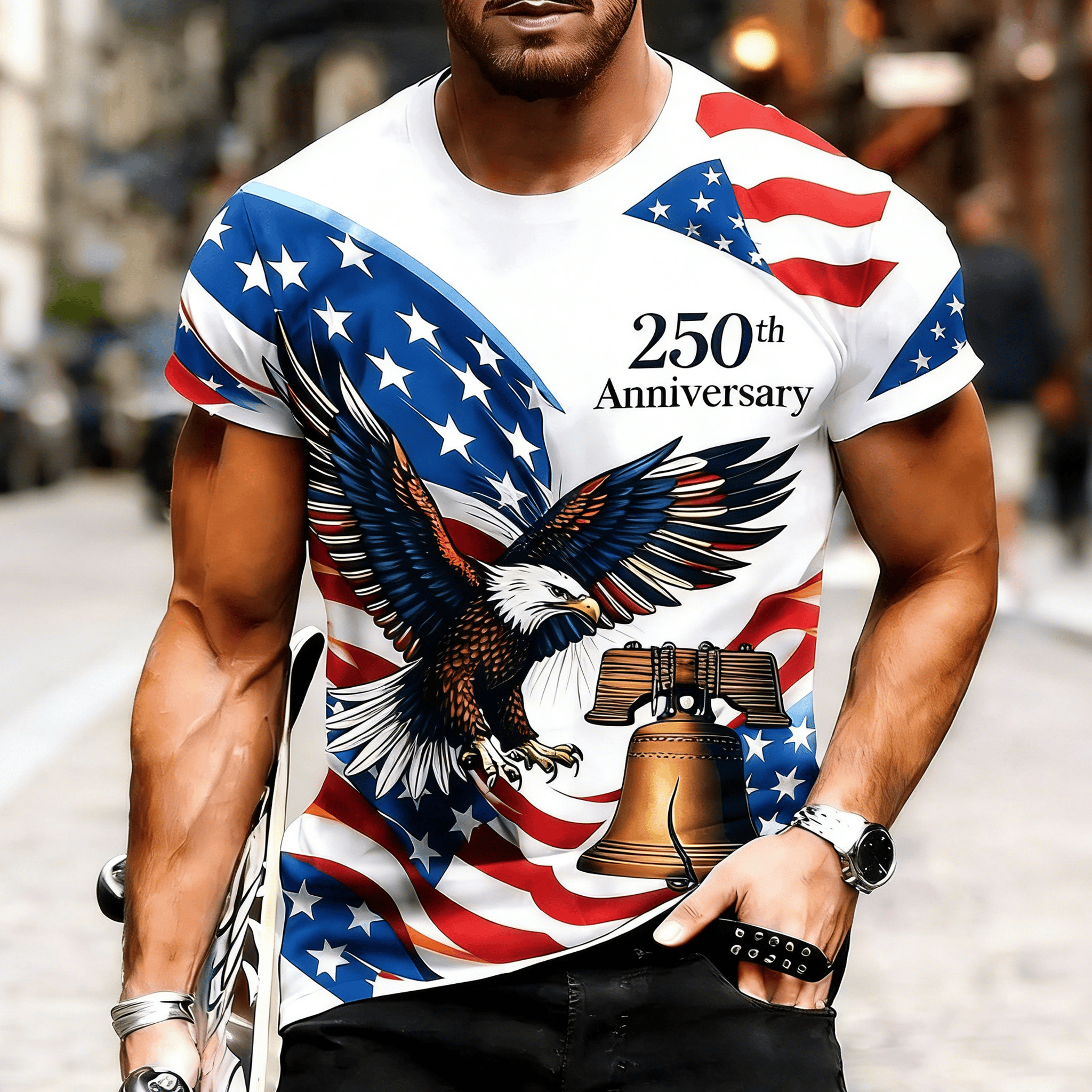 Eagle USA 250Th Anniversary 1776 2026 T-Shirt Liberty Bell Art Patriotic Clothes