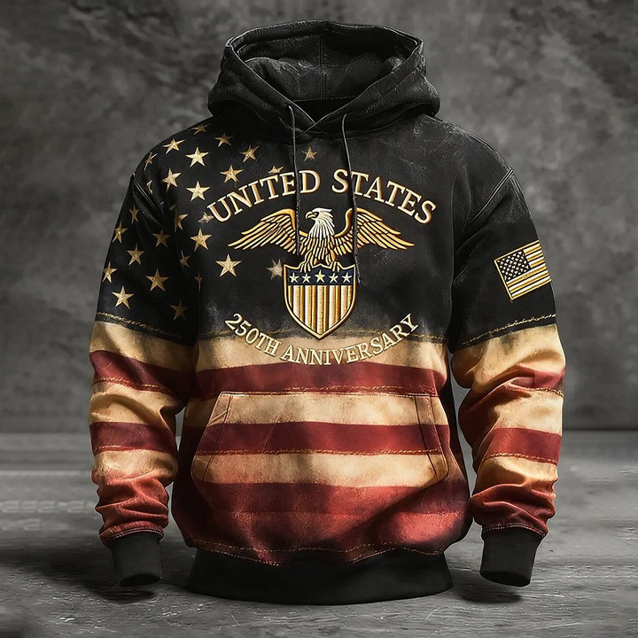 Eagle USA 250Th Anniversary Hoodie America's 250th Birthday Apparel 1776 2026 Merch