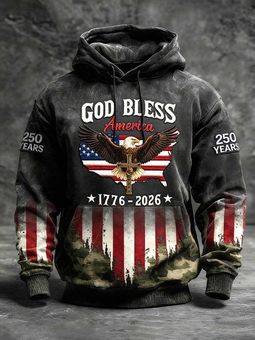 Eagle USA 250th Anniversary Hoodie God Bless America 1776 2026 Merch Patriotic Gifts For Dad Eagle USA 250th Anniversary Hoodie God Bless America 1776 2026 Merch Patriotic Gifts For Dad