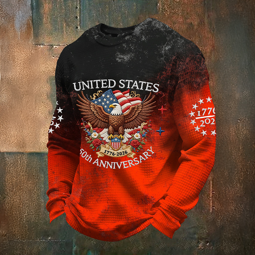 Eagle USA 250Th Anniversary Long Sleeve Shirt 1776 2026 Merch Gift For Boyfriend