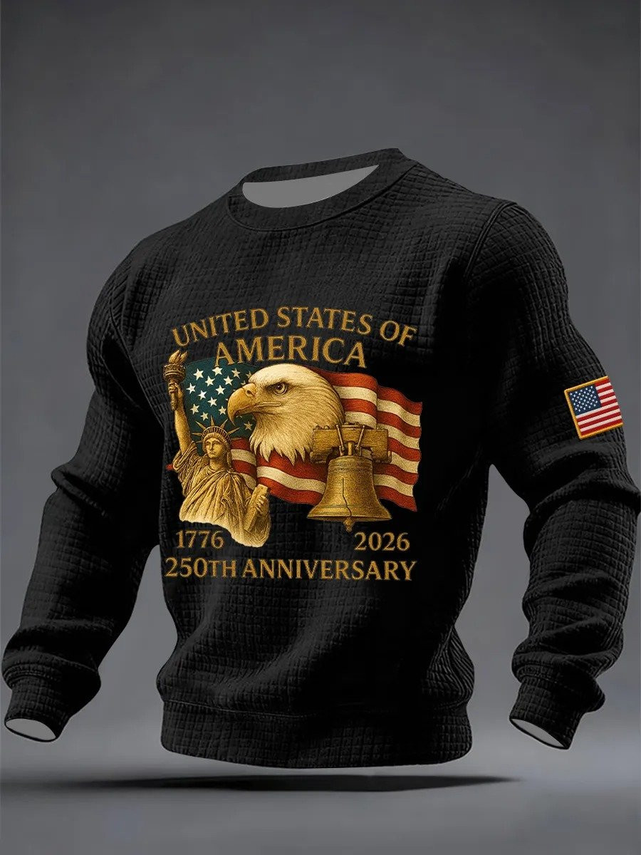 Eagle USA 250Th Anniversary Sweatshirt 1776 2026 Patriotic Clothing Gifts For Him
