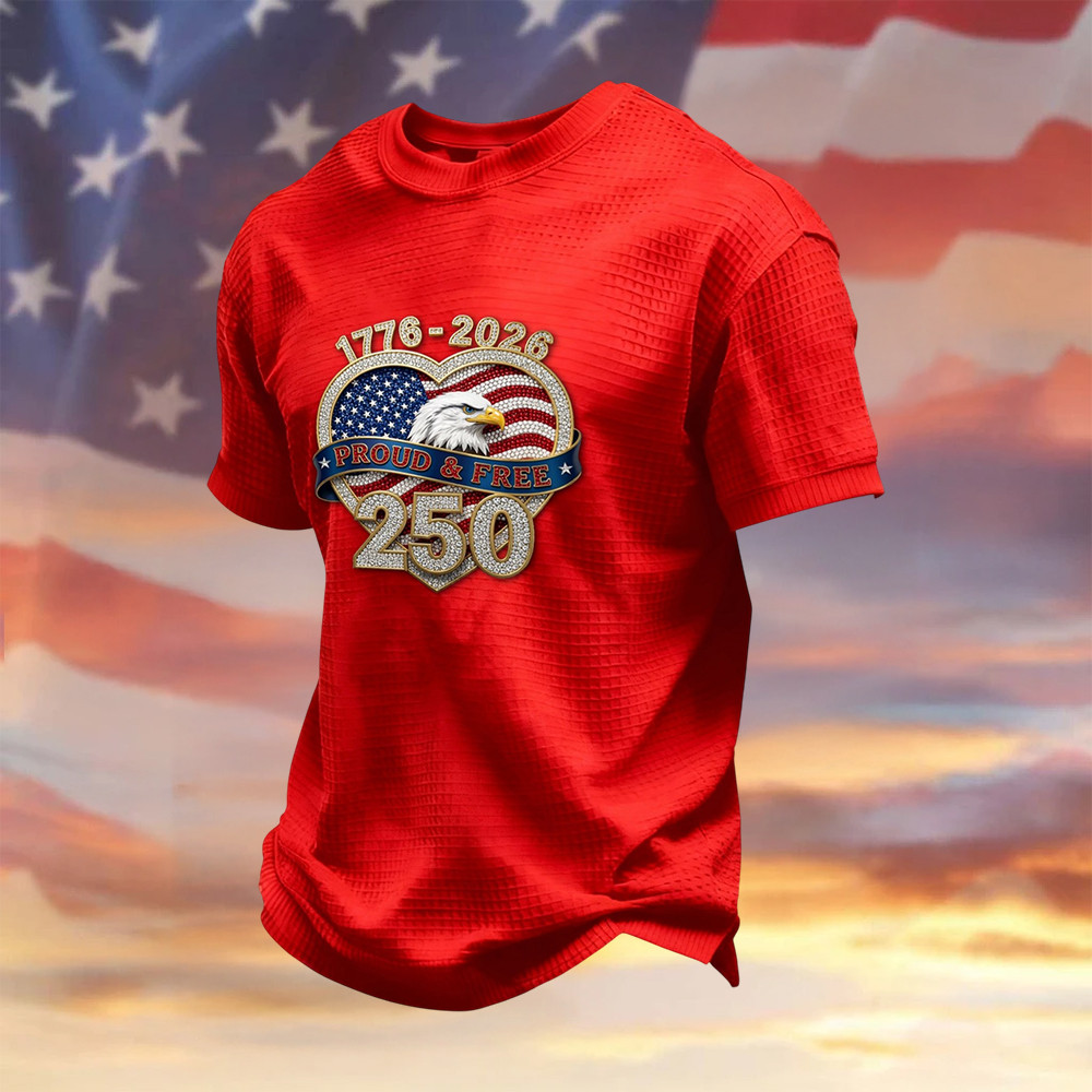 Eagle USA 250th Anniversary T-Shirt 1776 2026 4Th Of July Outfits Gift For Men