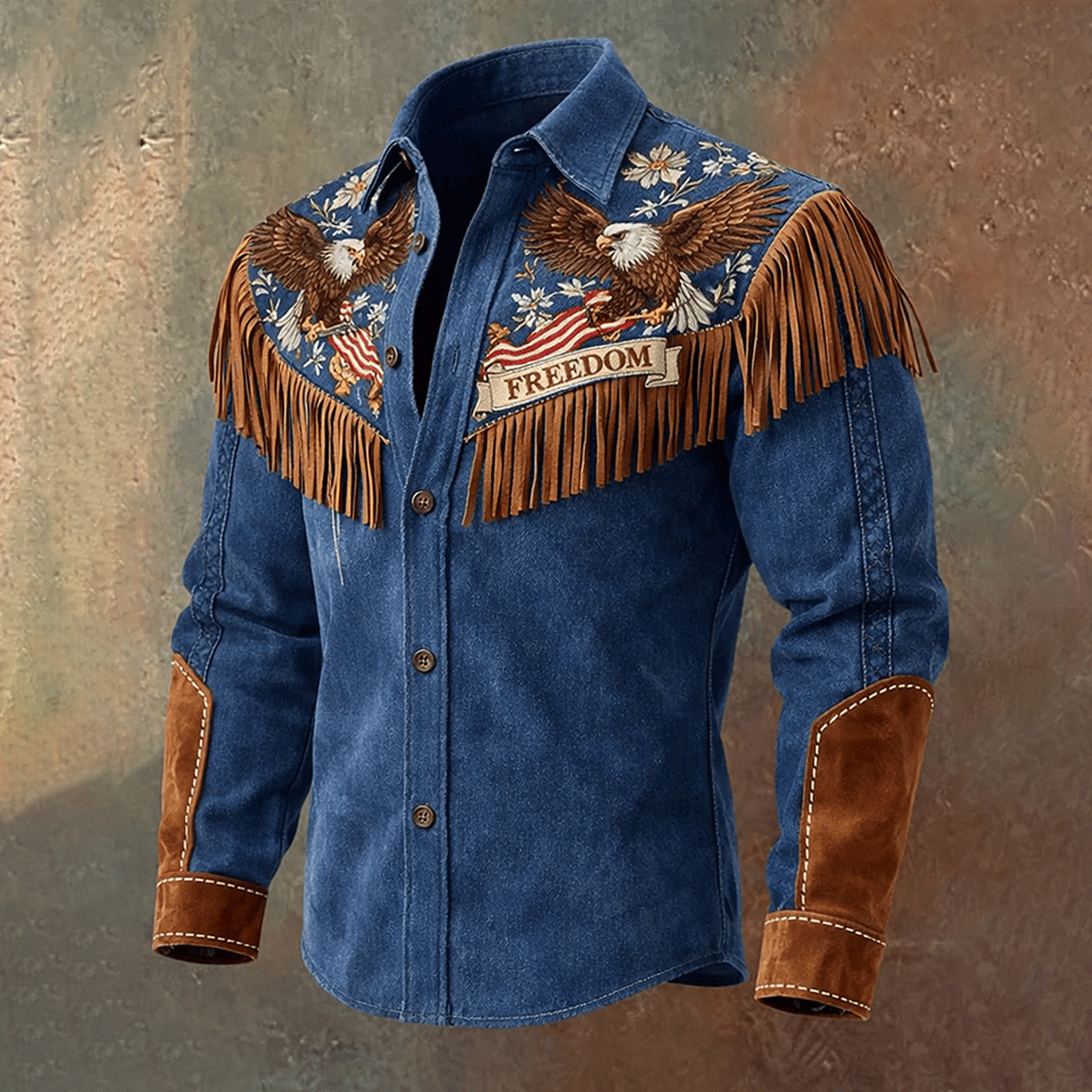 Eagle USA Freedom Button Up Long Sleeve Shirt 250th Anniversary Of America Clothing Line