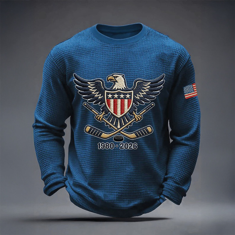 Eagle USA Hockey Gold 1980 2026 Long Sleeve Shirt USA Hockey Gold Merch Unique Fan Gift
