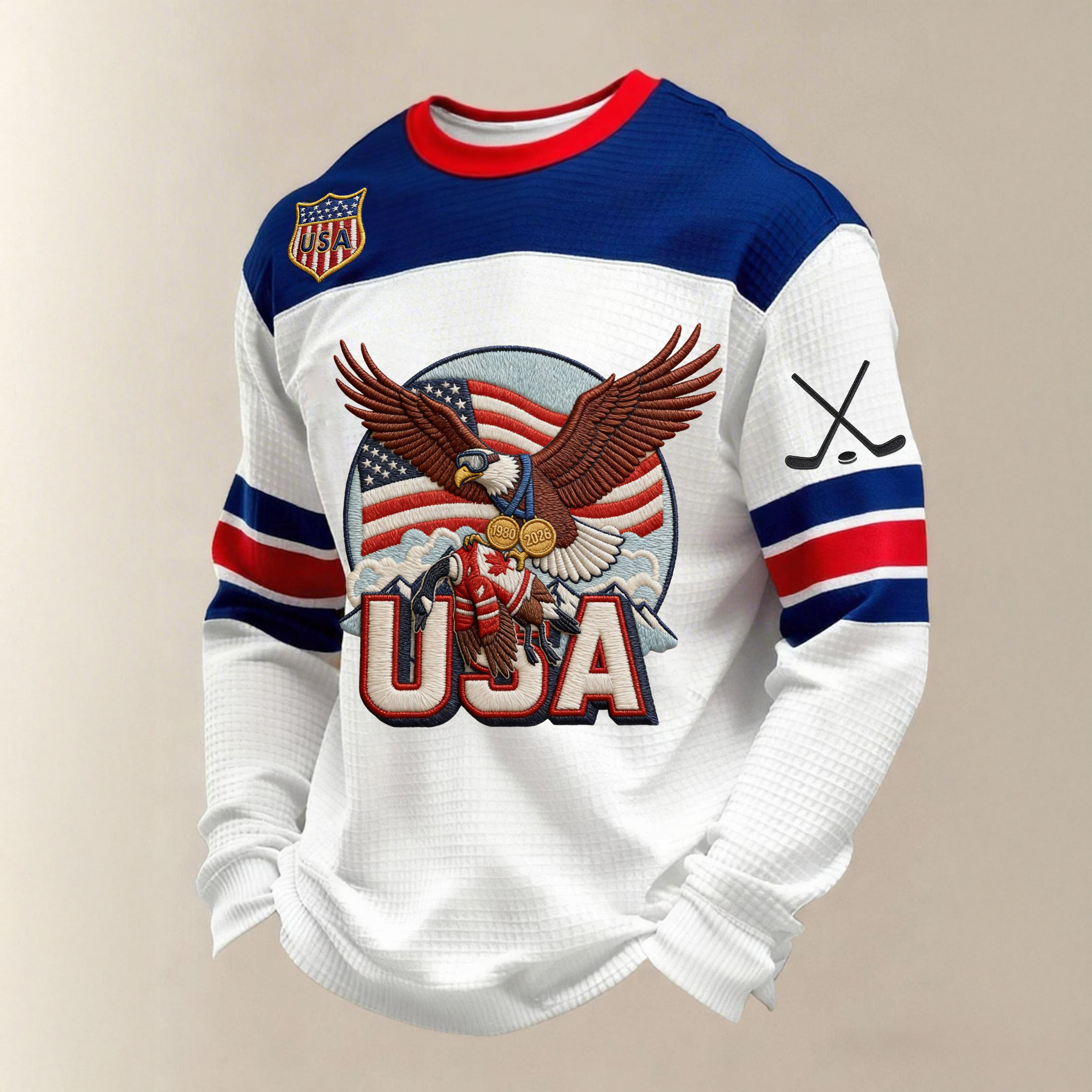 Eagle USA Hockey Team 2026 Long Sleeve Shirt USA Hockey 2026 Winter Olympic Apparel
