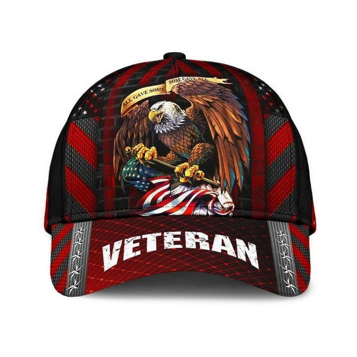Eagle Veteran Cap Gift For Friends and Husband and Dad On Veterans Day