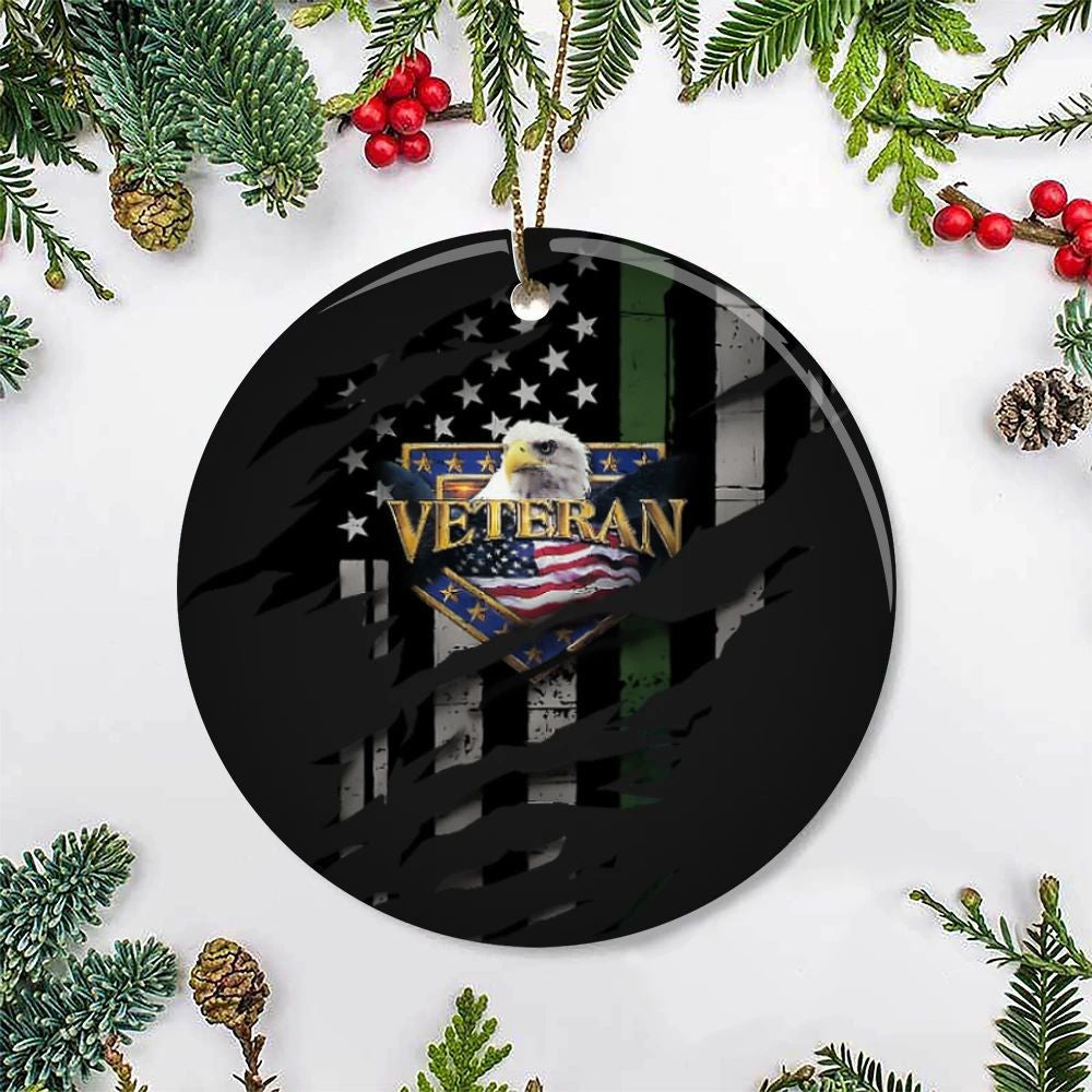 Eagle Veteran Logo American Flag 3D Ornament Gift For Veterans Day Office Christmas Decorations Eagle Veteran Logo American Flag 3D Ornament Gift For Veterans Day Office Christmas Decorations