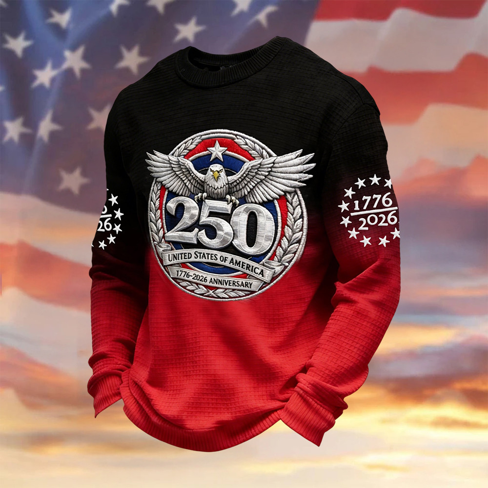 Eagle Vintage American Flag Long Sleeve Shirt 1776 2026 Merch Unique Gift For Patriots