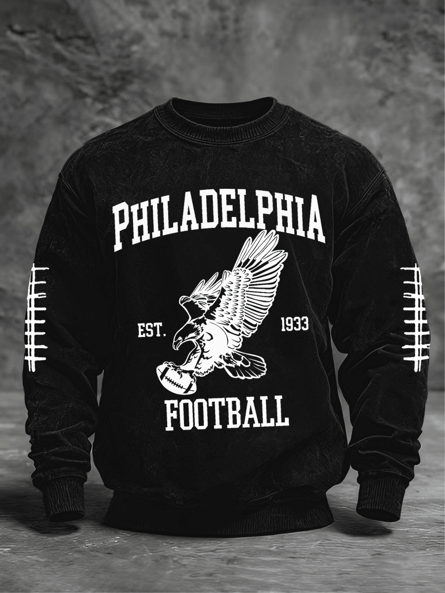 Eagles Football Sweatshirt Philadelphia Victory Game Day Clothing Super Bowl Merch Dad Gift