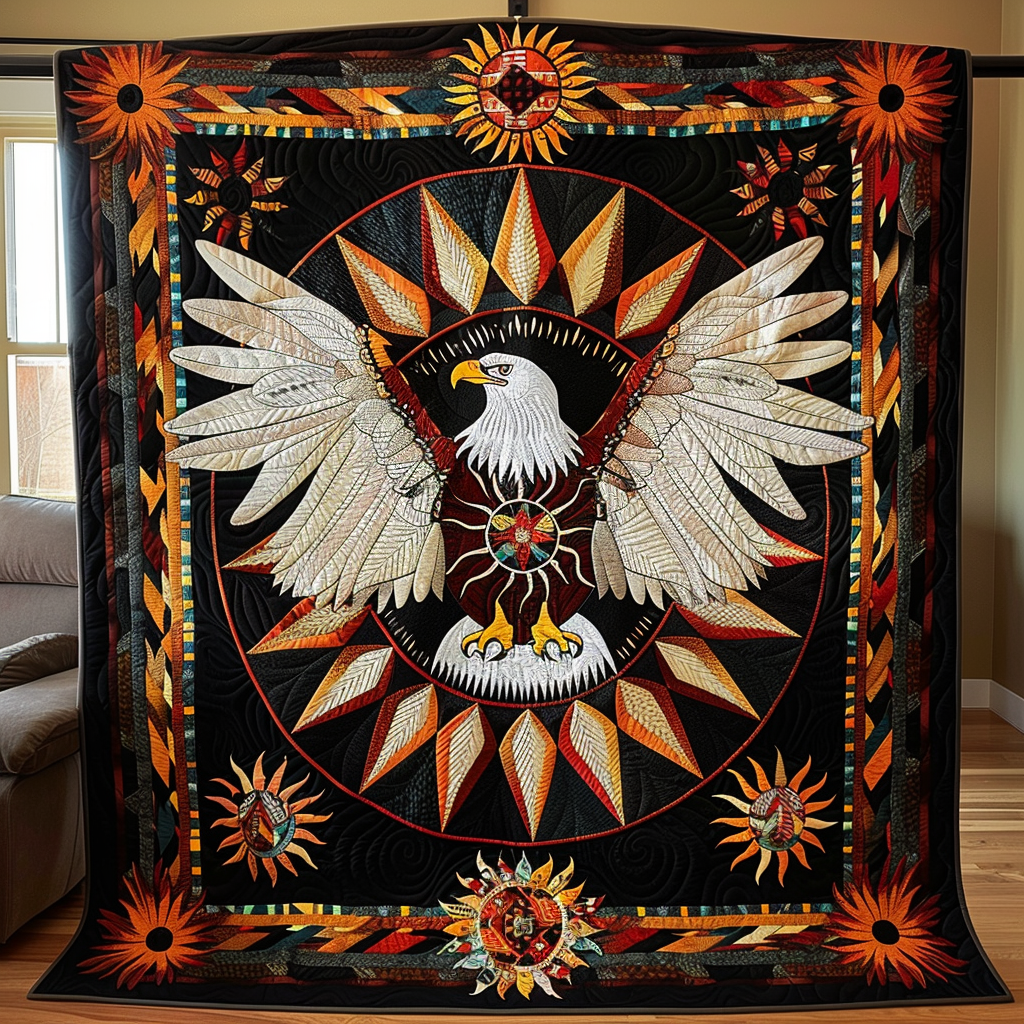 Eagle's Glory Quilted Blanket American Eagle Blanket