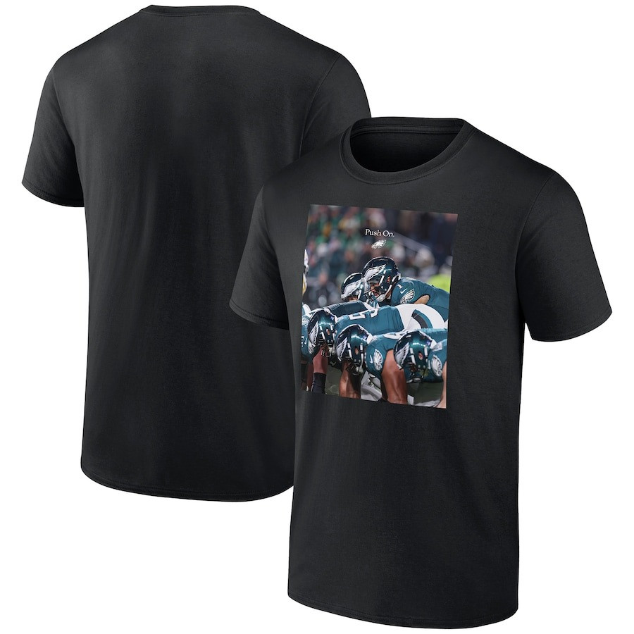 Eagles Push On T-Shirt Men's Philadelphia Eagles Fan Merch Gift Ideas
