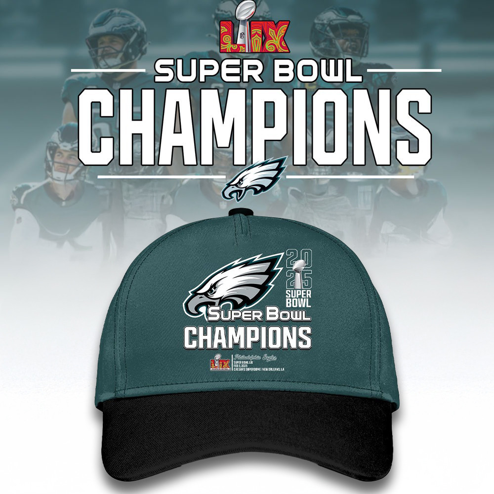 Eagles Super Bowl Champions Hat 2025 Philadelphia Eagles Super Bowl Champions Merch Gifts