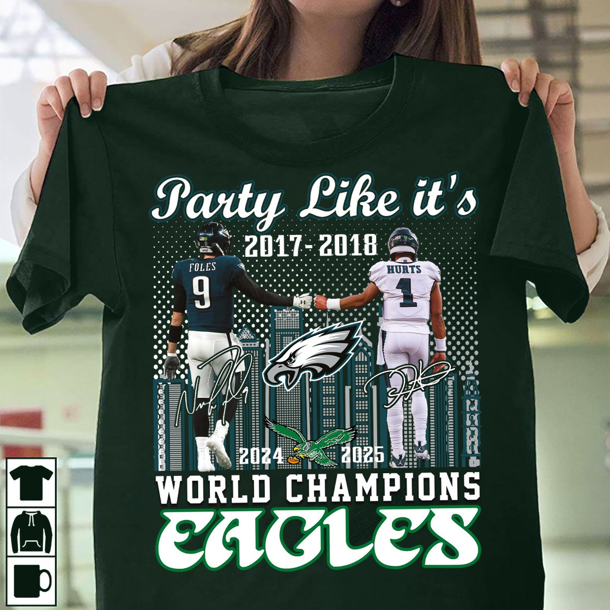 Eagles Super Bowl Champions Shirt 2025 Party Like It's World Champions Eagles Fan Merch