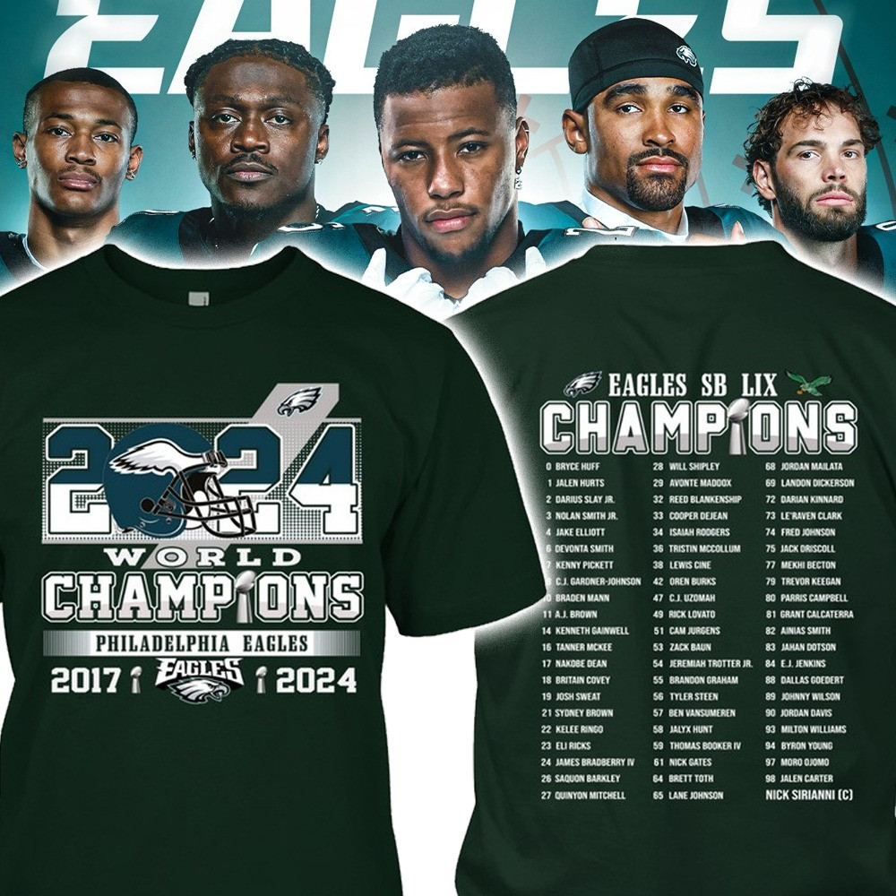 Eagles Super Bowl Champions T-Shirt Clothing Gifts For Philadelphia Eagles Fans Merch