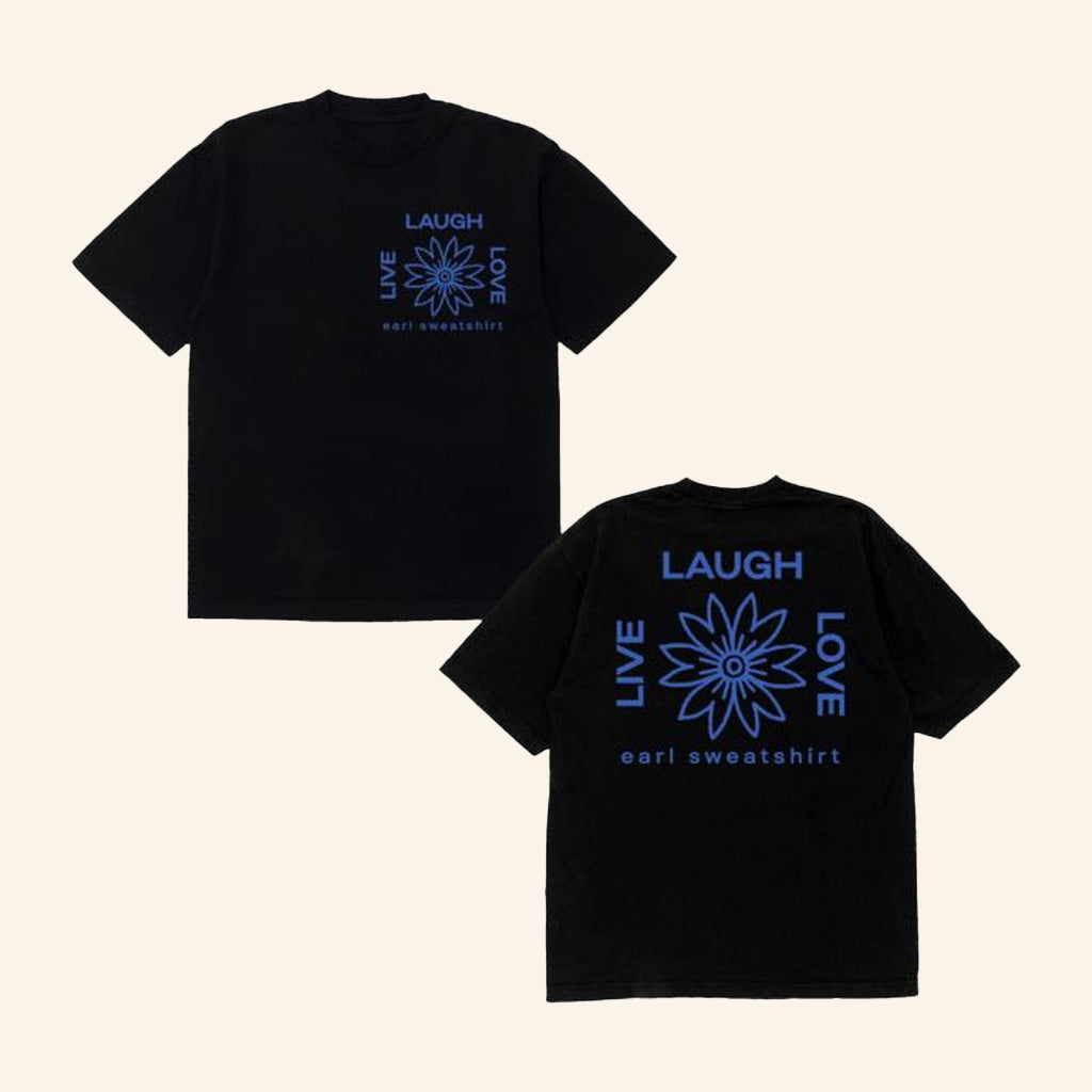 Earl Sweatshirt Merch Lll Flower Logo Black T-Shirt Best Gifts For Son Earl Sweatshirt Merch Lll Flower Logo Black T-Shirt Best Gifts For Son