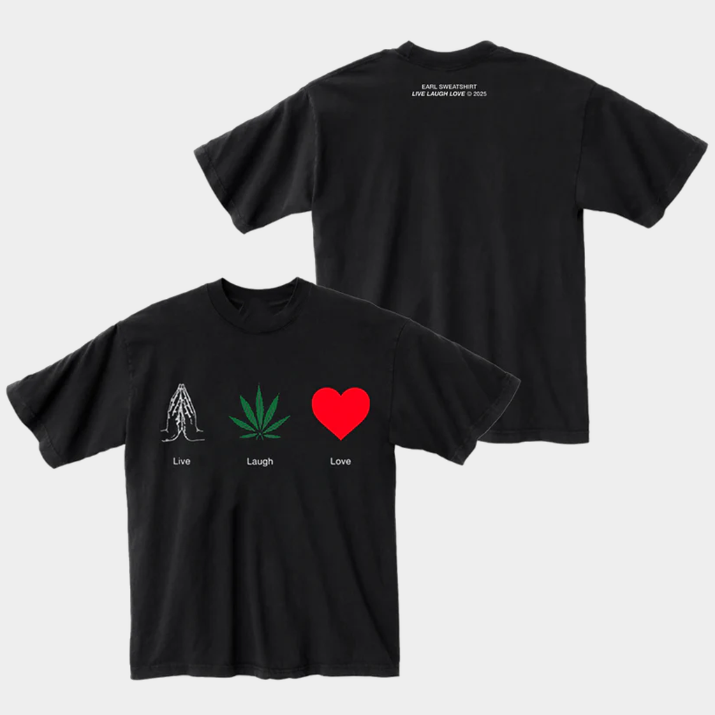 Earl Sweatshirt Merch Prayer Black T-Shirt Earl Sweatshirt Live Laugh Love 2025 Shirt Gifts Earl Sweatshirt Merch Prayer Black T-Shirt Earl Sweatshirt Live Laugh Love 2025 Shirt Gifts