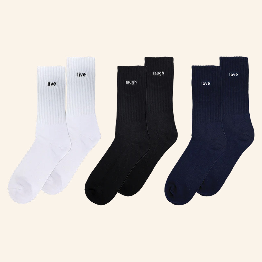 Earl Sweatshirt Tour Merch 2025 LLL 3 Pack Socks Christmas Gifts For Boyfriend