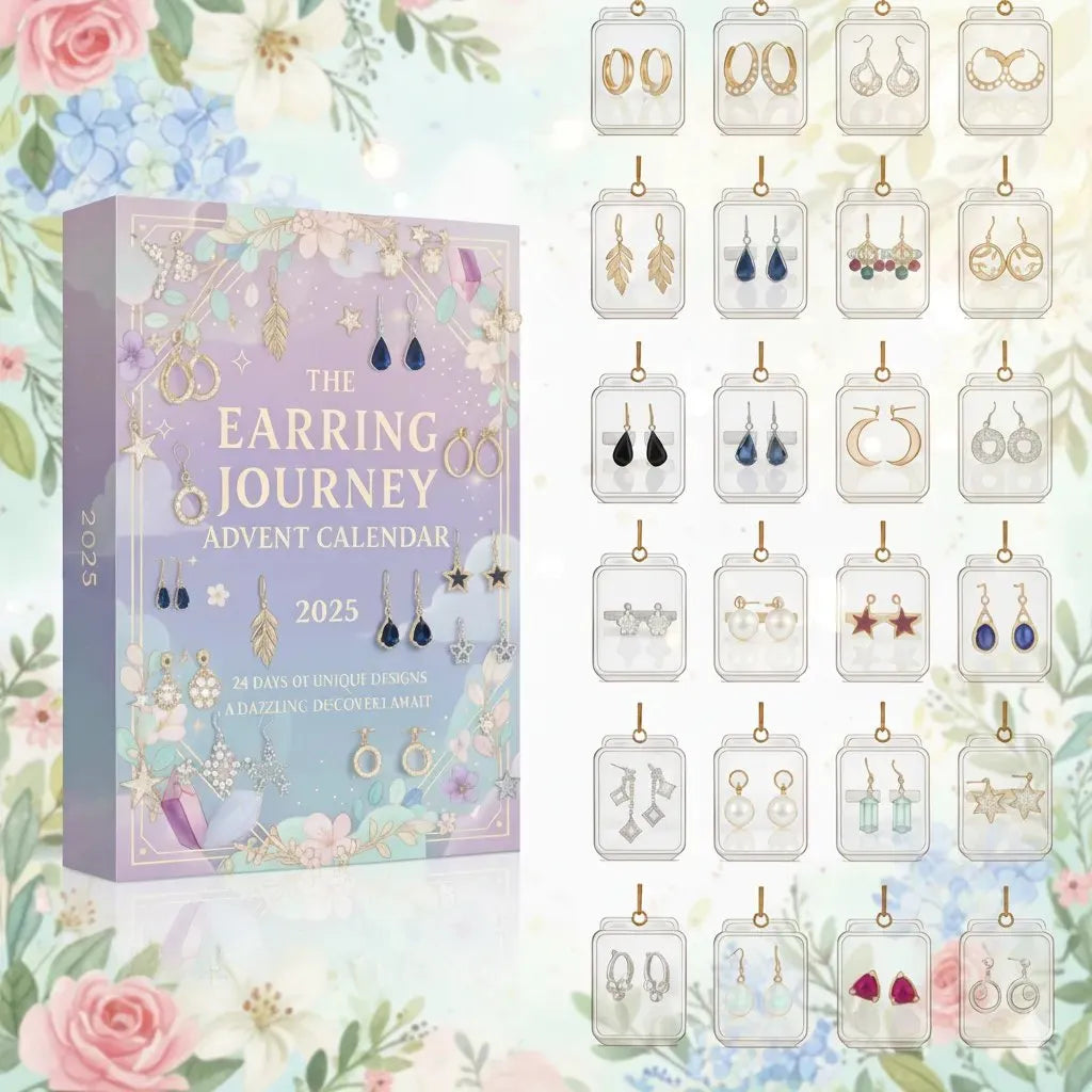 Earring Ornament Advent Calendar 2025 Christmas Themed Xmas Advent Calendar Gifts For Her