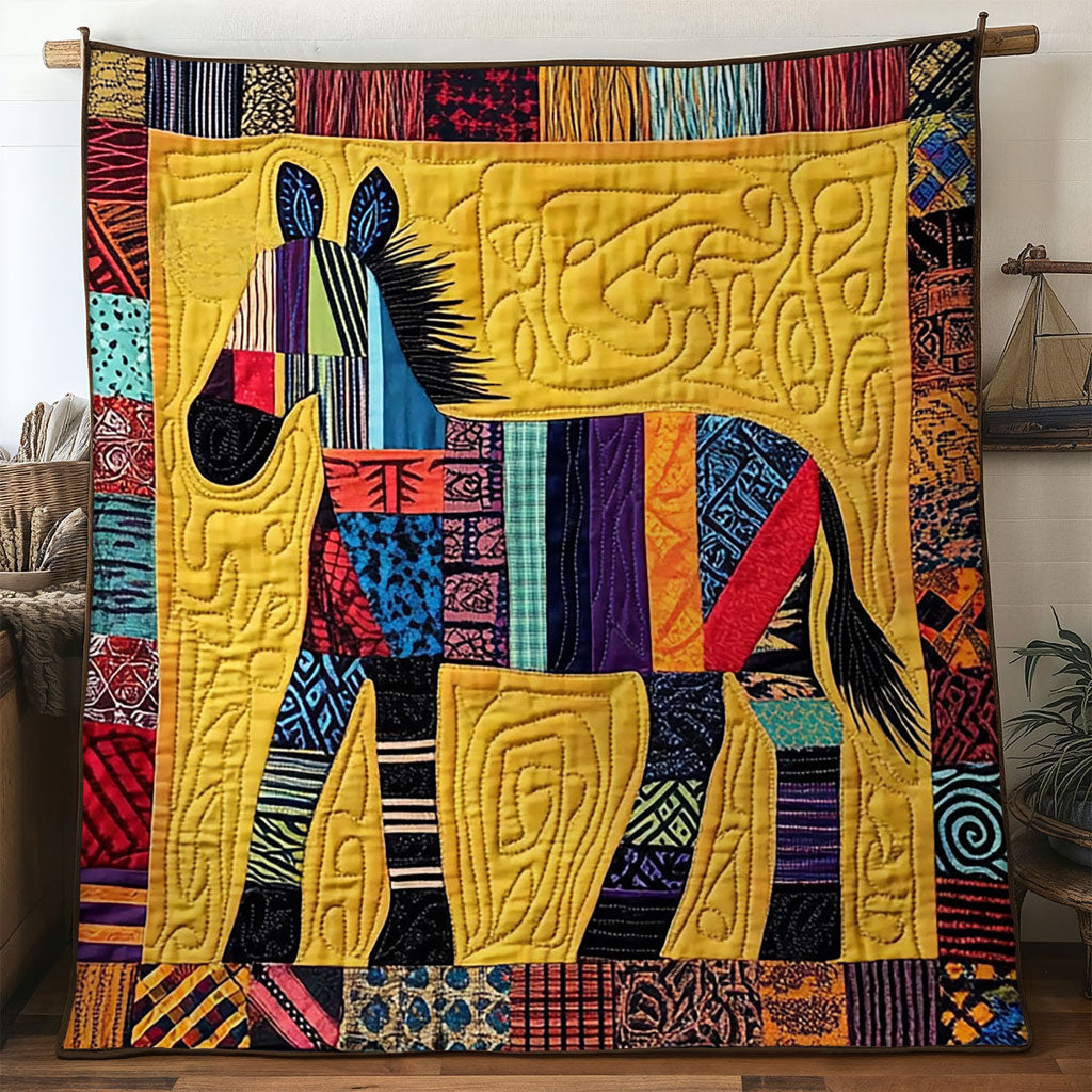 Earth Donkey Quilt Elegant Quilt Blanket Gift for Housewarming