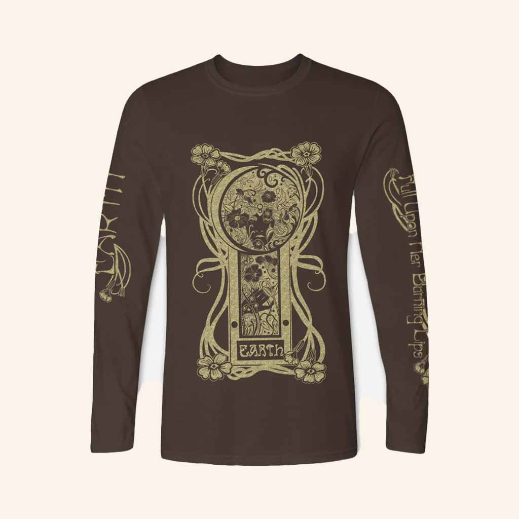 Earth Merch Full Upon Her Burning Lips Long Sleeve Shirt Christmas Ideas For Wife Earth Merch Full Upon Her Burning Lips Long Sleeve Shirt Christmas Ideas For Wife