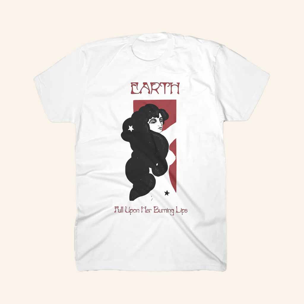 Earth Merch Full Upon Her Burning Lips White T-Shirt Gift Ideas For Music Lovers