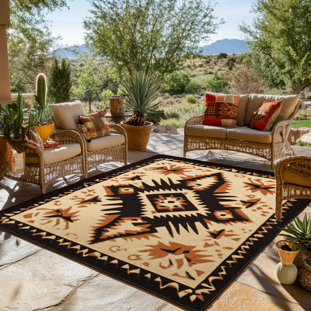 Earth Mirage Area Rug Foyer Decor Ideas Unique Native American Gifts