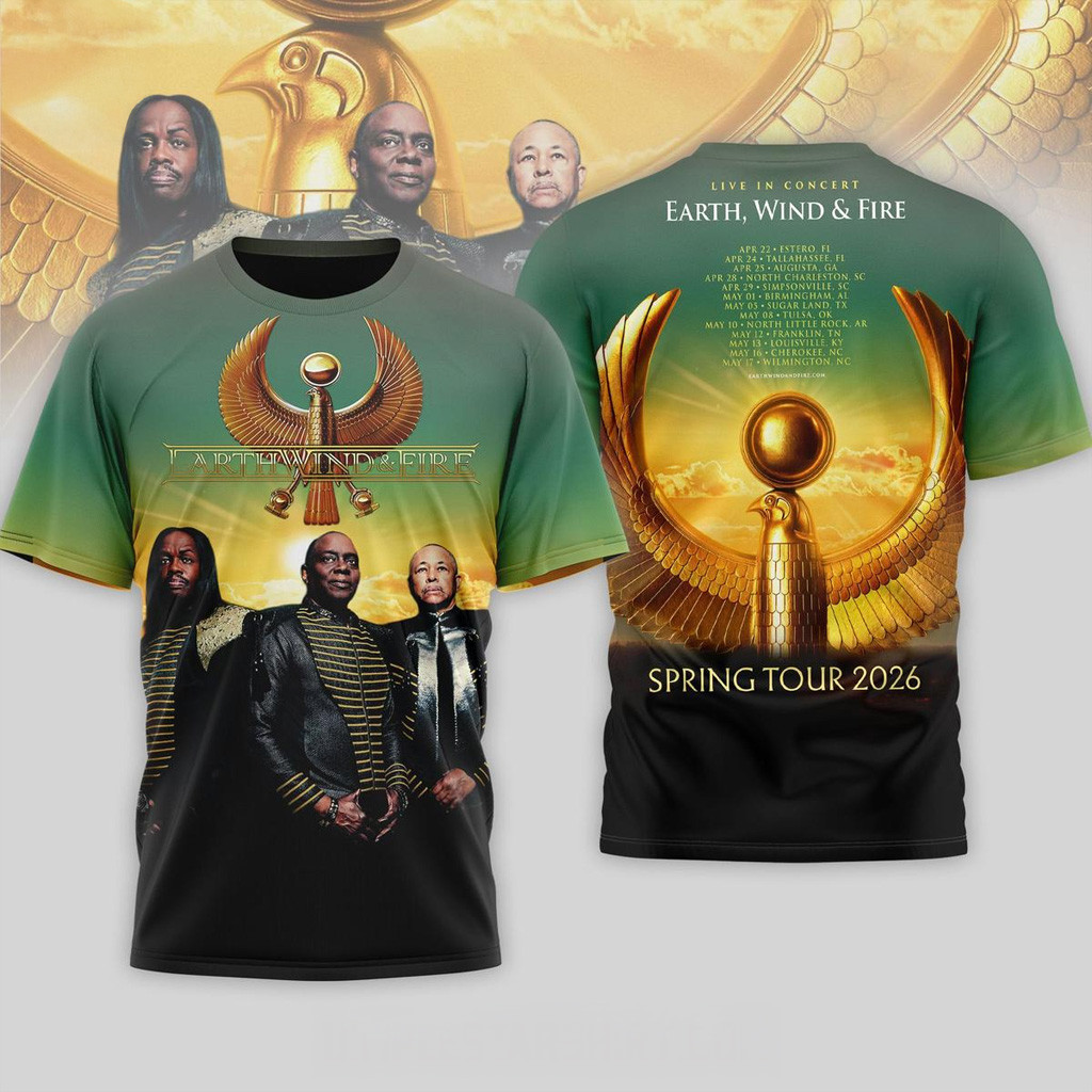 Earth Wind And Fire Spring Tour 2026 Shirt Fan Merch Birthday Gift For Son