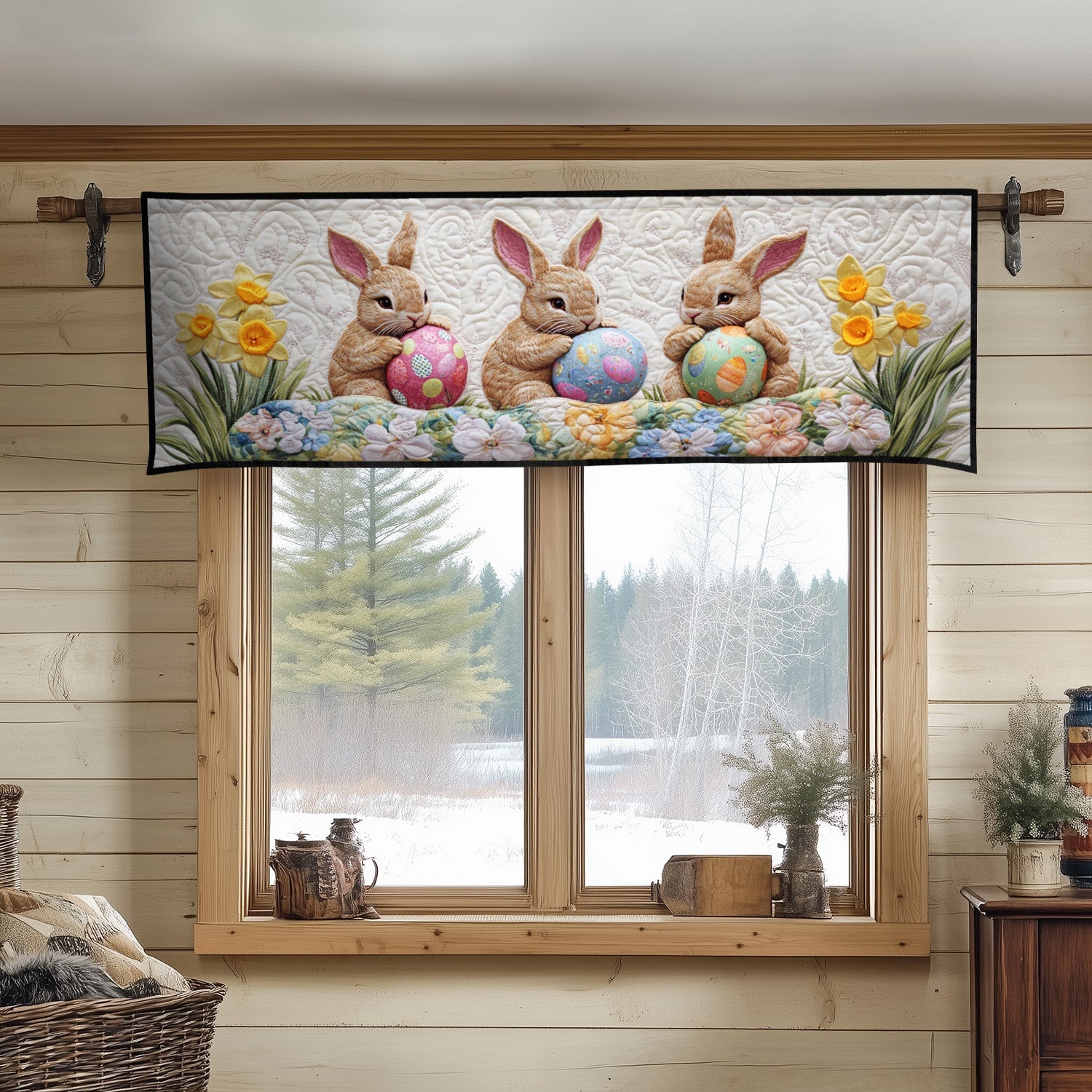 Easter Charm Quilted Valance Foyer Decor Ideas Easter Gifts For Men