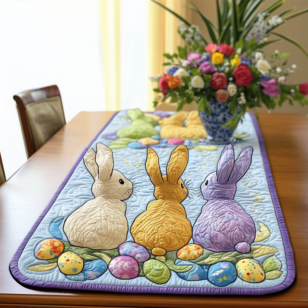 Easter Gathering Quilted Table Runner He Is Risen Table Decor Good Family Gifts