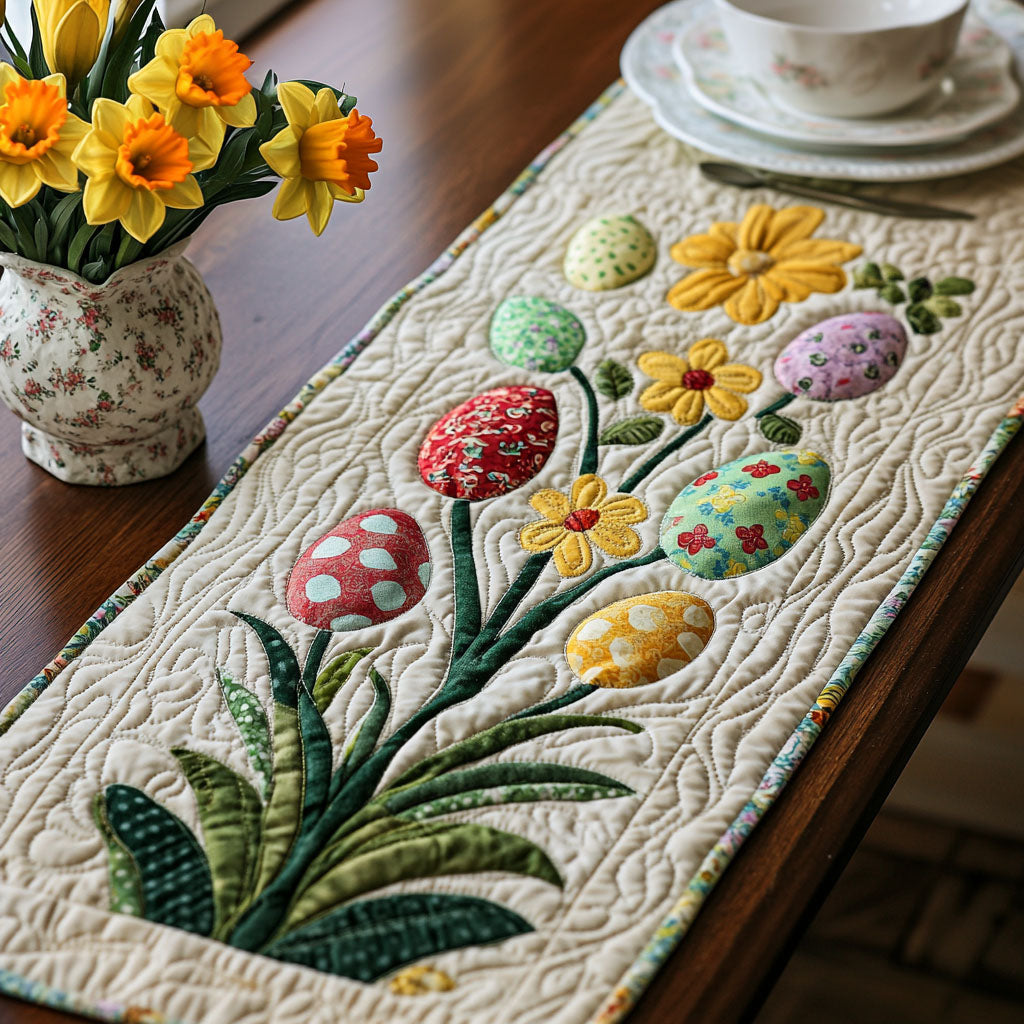 Easter Grace Quilted Table Runner He Is Risen Table Decor Gifts For Friends