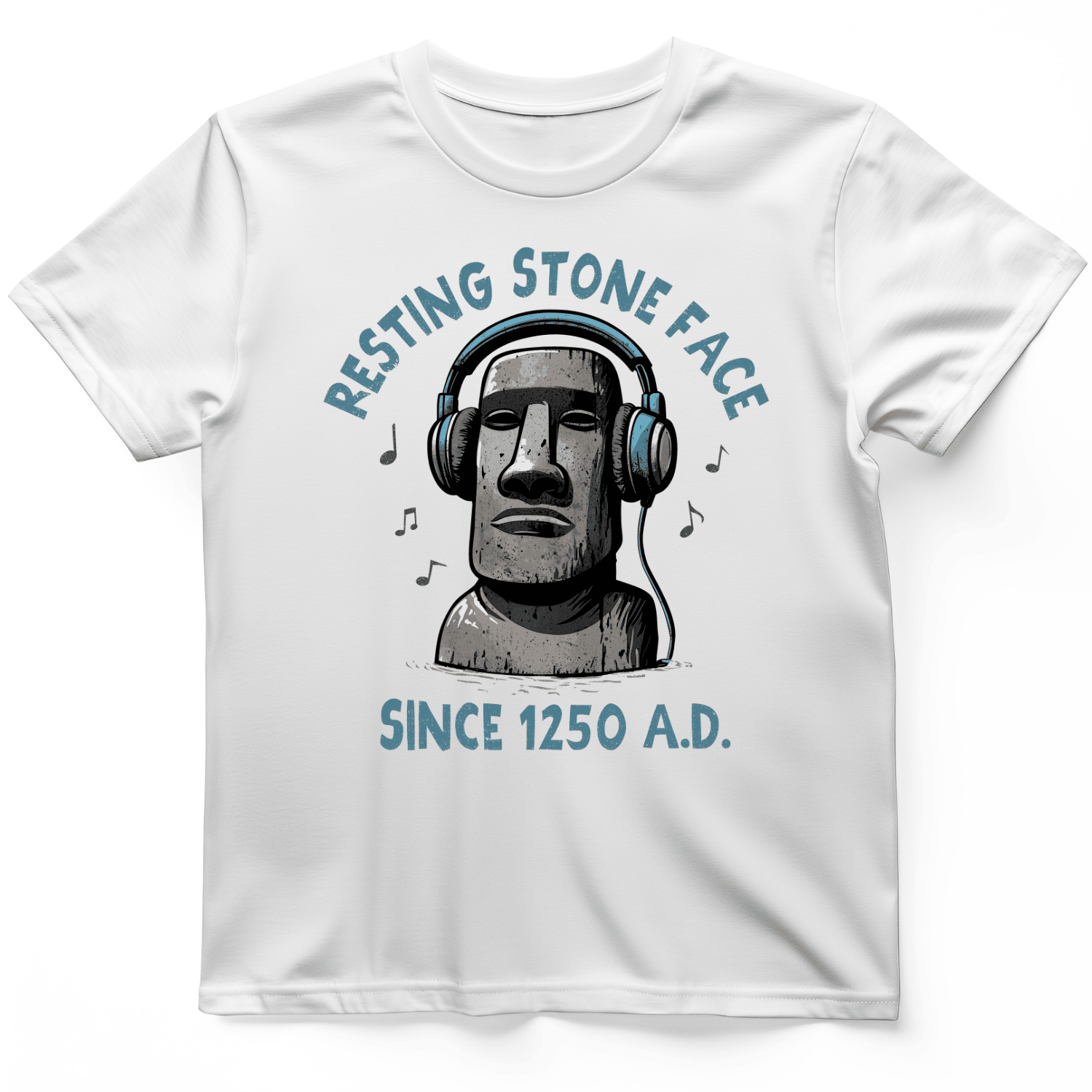 Easter Island T-Shirt Resting Stone Face Shirt Funny Gifts For Men