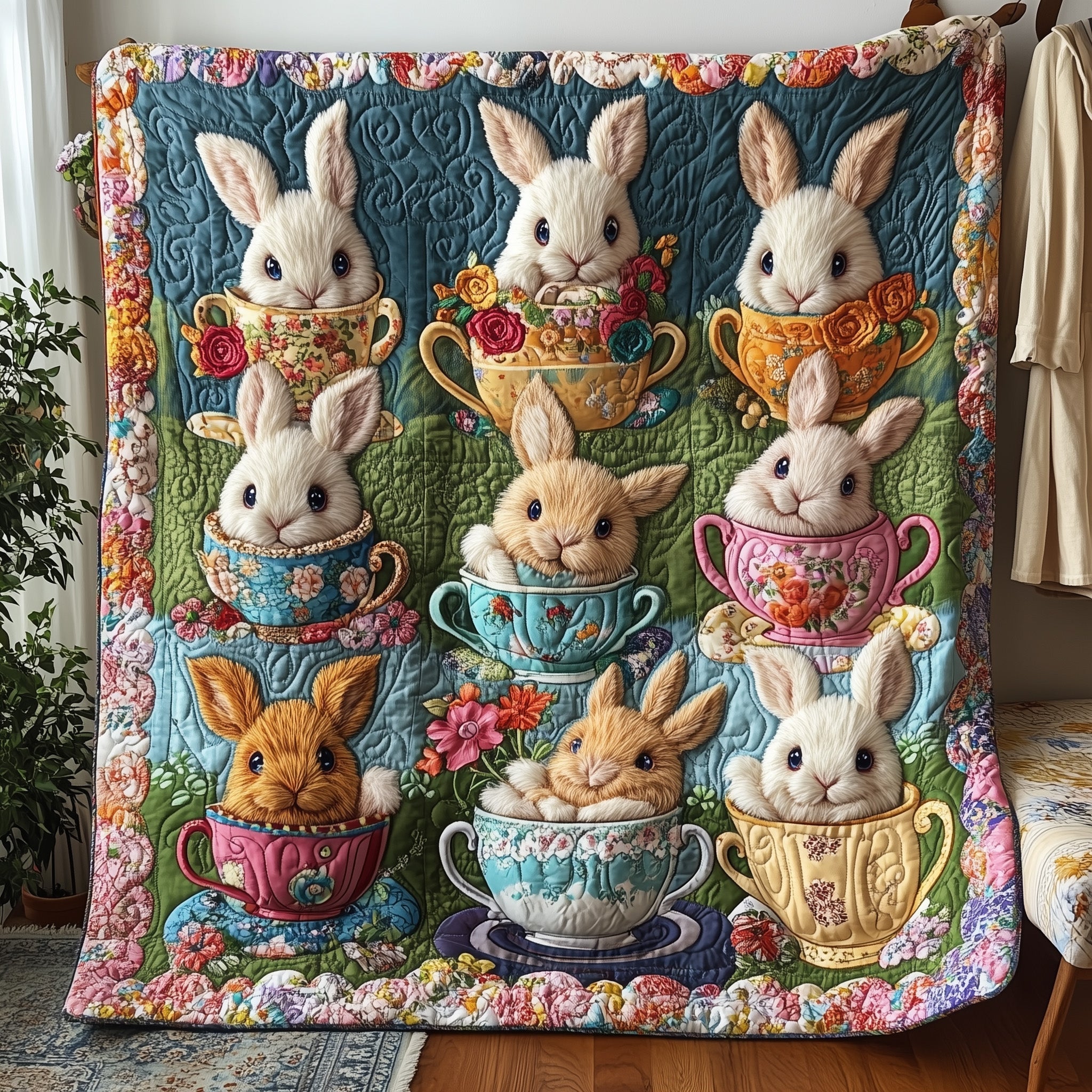 Easter Joy Quilted Blanket Sofa Throw BlanketEaster Gifts To Send