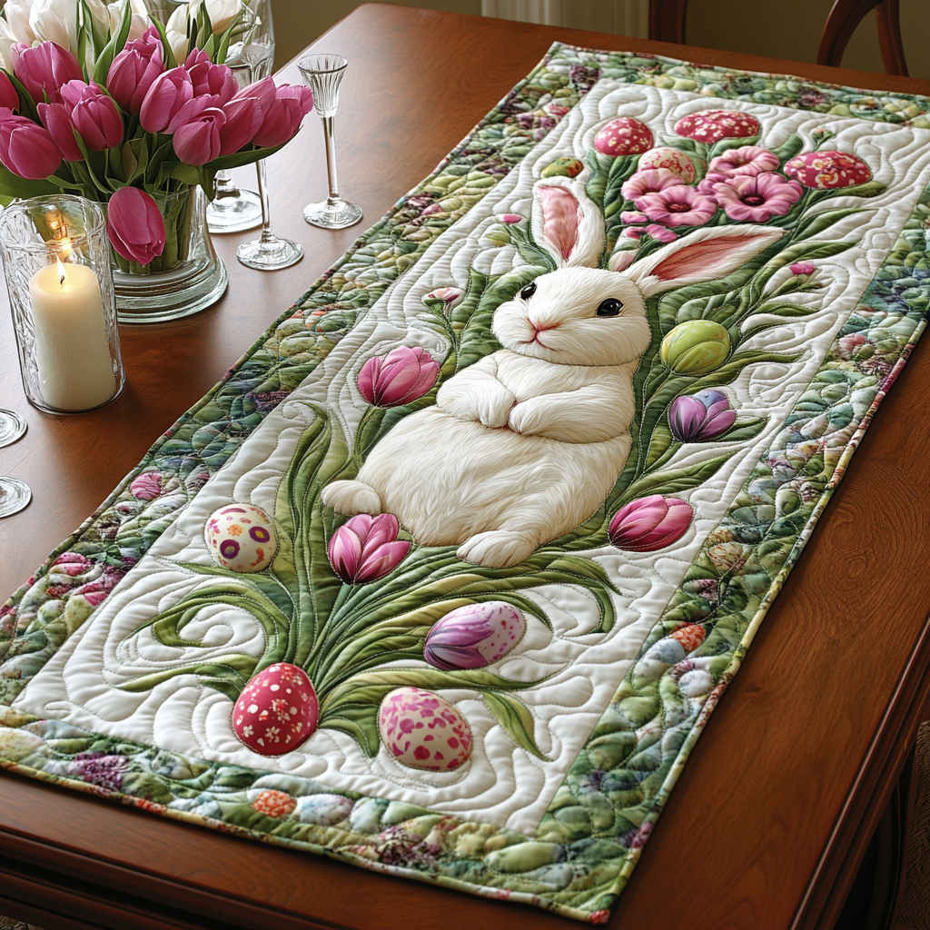 Easter Sunrise Quilted Table Runner Easter Table Decor Best Friend Gifts