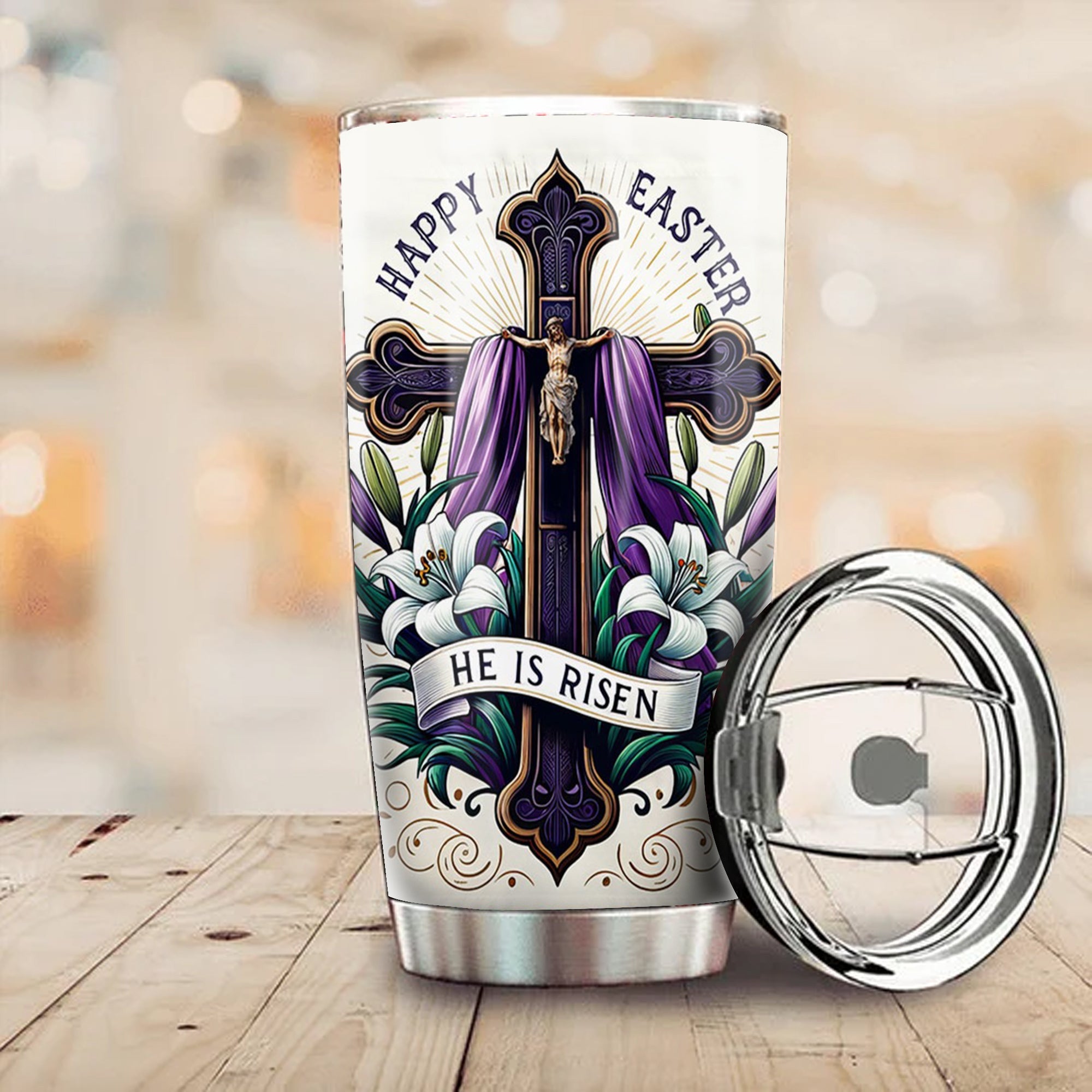 Easter Tumbler He Is Risen Coffee Tumbler Christian Merch Easter Gifts For Teens Easter Tumbler He Is Risen Coffee Tumbler Christian Merch Easter Gifts For Teens