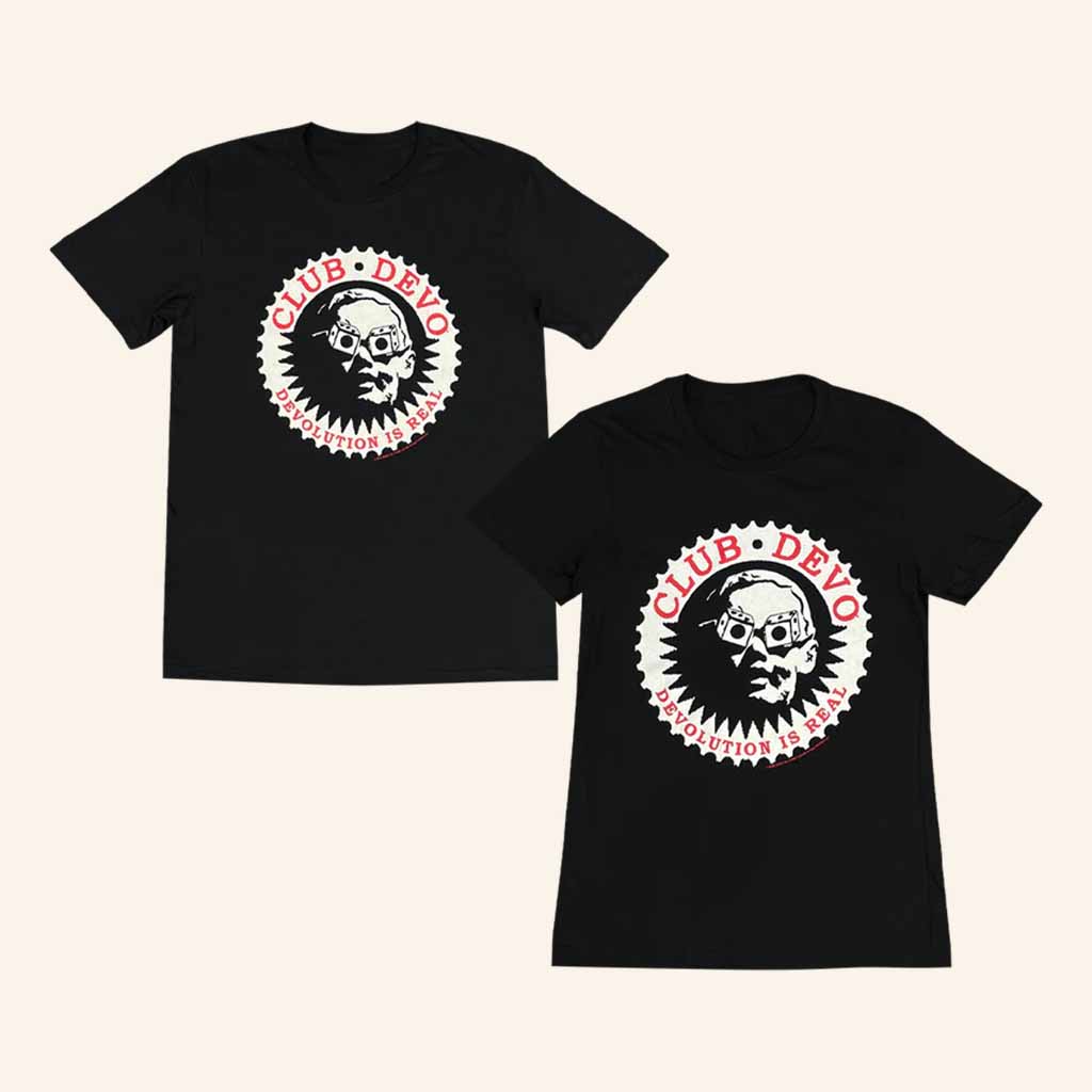 Easy Partners Merch Club Devo Devolution Is Real Black T-Shirt Christmas Gifts For Guys