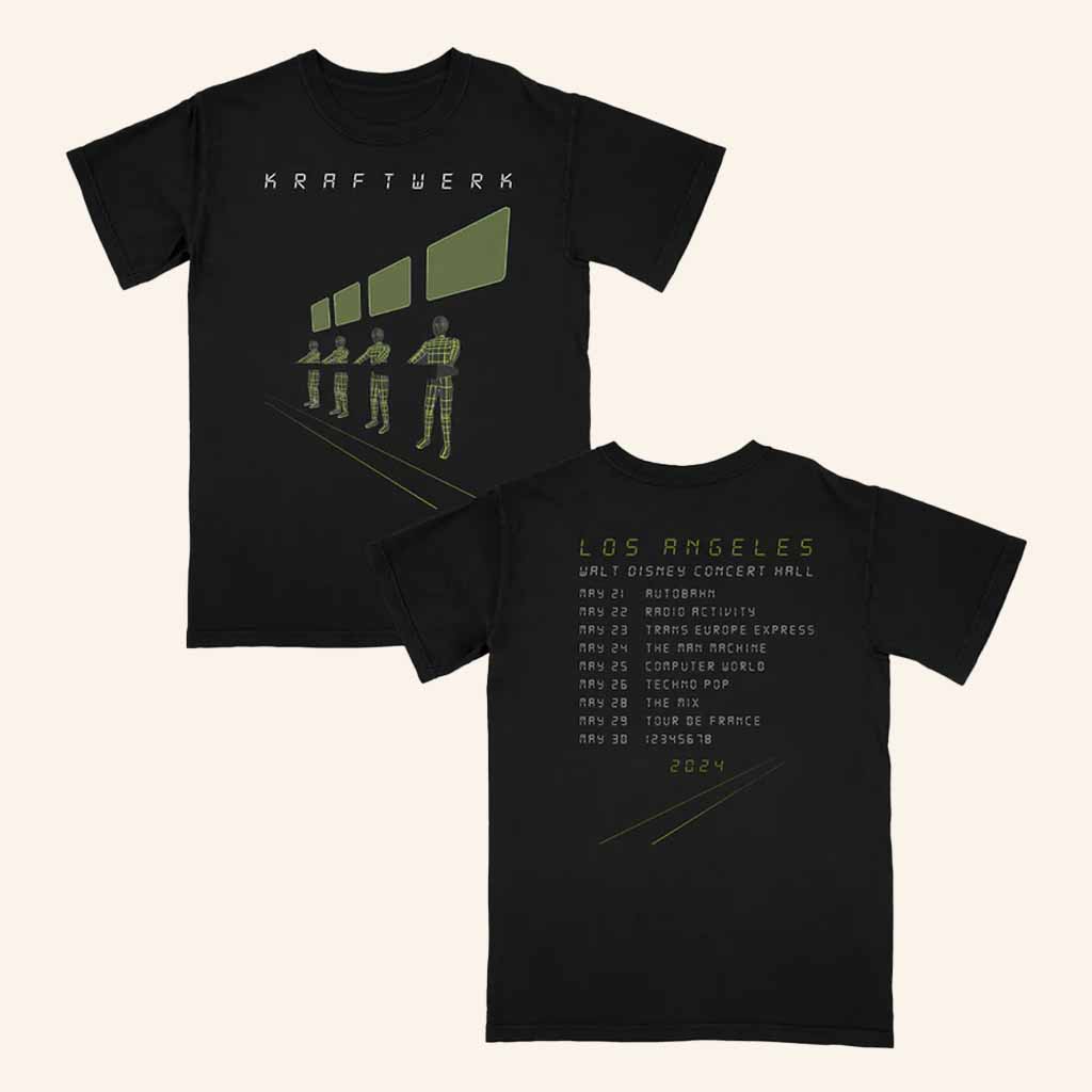 Easy Partners Merch Kraftwerk Los Angeles 2024 Black T-Shirt Xmas Presents For Him Easy Partners Merch Kraftwerk Los Angeles 2024 Black T-Shirt Xmas Presents For Him