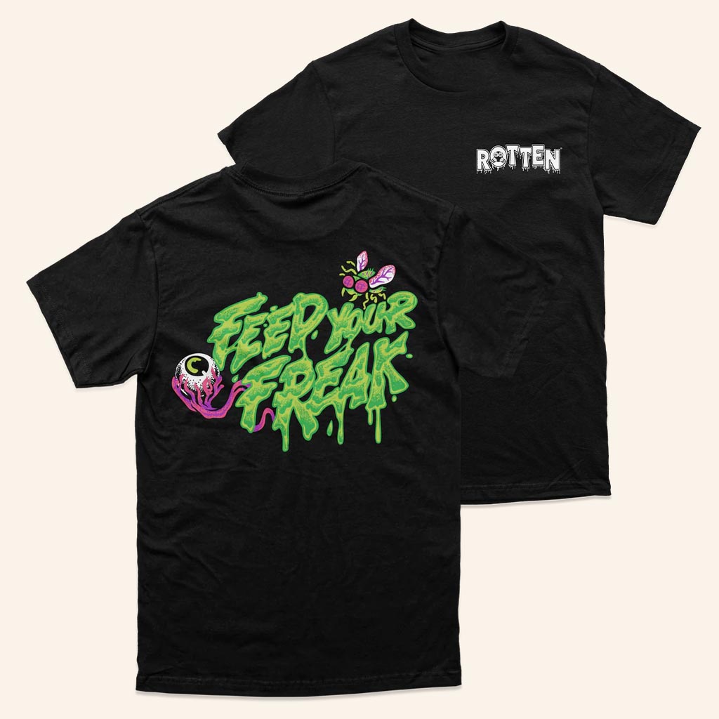 Eatrotten Merch Flyball T-Shirt Feed Your Freak Rotten Shirt Birthday Gift Ideas For Him