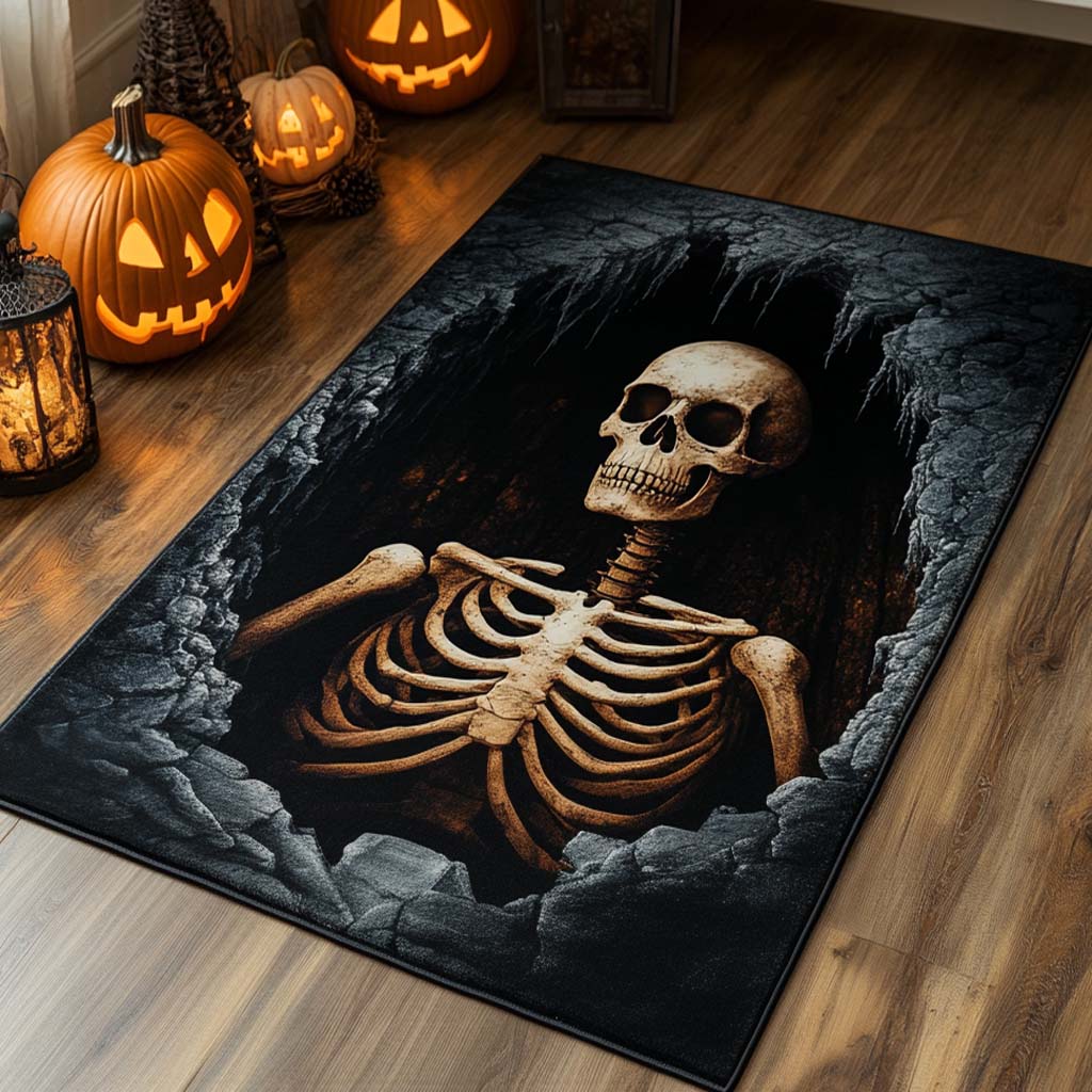 Echo Bones Area Rug Foyer Christmas Decor Halloween Anniversary Gifts