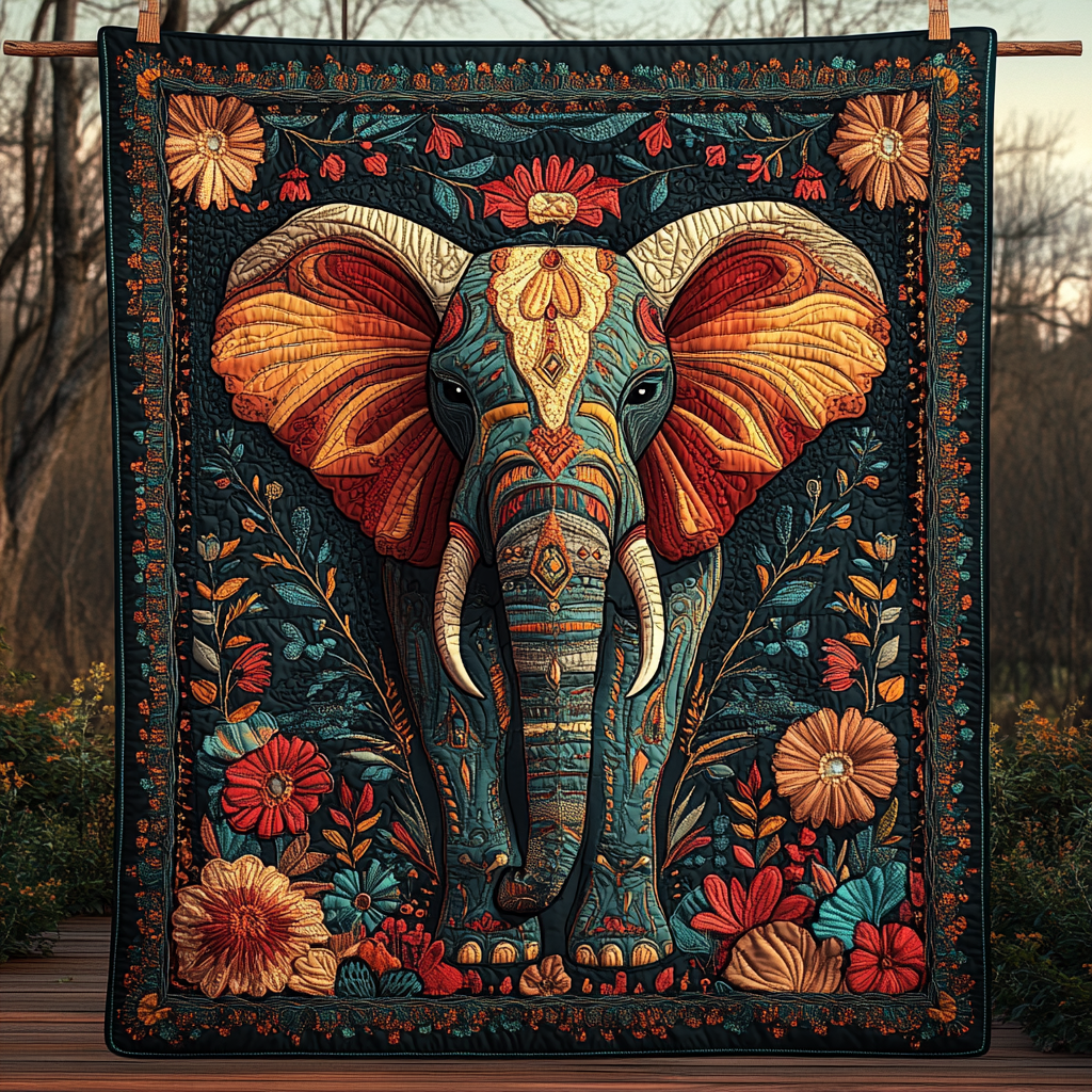 Echoes of the Savannah Quilted Blanket Best White Elephant Gifts 2025